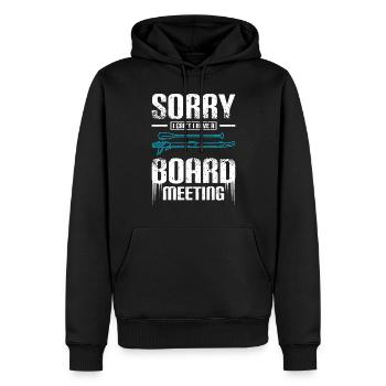 Désolé je ne peux pas avoir une réunion du conseil d’administration Sup - Sweat à capuche Premium bio Homme - noir - Devant - Nico (187cm)