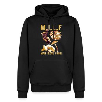 Man I Love Fungi Pilzsammler Pilze Pilzzüchter - Männer Premium Bio Hoodie - Schwarz - Vorne - Nico (187cm)