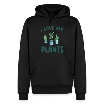 Ich Liebe Meine Pflanzen Gärtner Garten Pflanze - Männer Premium Bio Hoodie - Schwarz - Vorne - Nico (187cm)