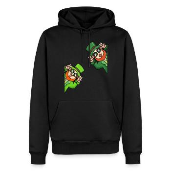 St. Patrick’s Day Leprechaun Boys - Sweat à capuche Premium bio Homme - noir - Devant - Nico (187cm)