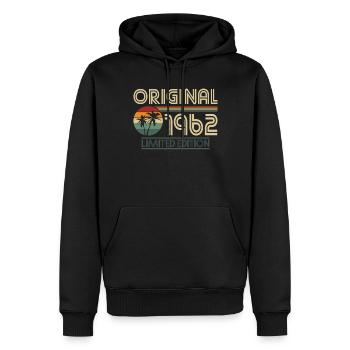 60th Birthday Original 1962 Limited Edition - Men’s Premium Organic Hoodie - black - Front - Nico (187cm)
