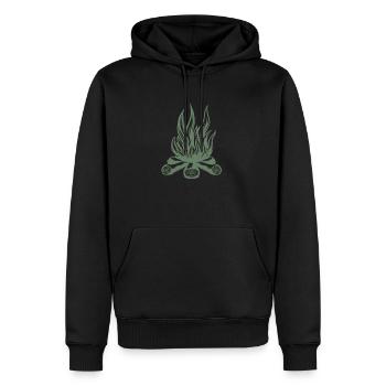 Lagerfeuer Zelten Zeltlager BBQ Outdoor Adventure - Männer Premium Bio Hoodie - Schwarz - Vorne - Nico (187cm)