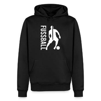 Fußball Fussball - Männer Premium Bio Hoodie - Schwarz - Vorne - Nico (187cm)
