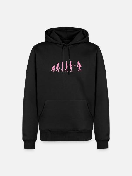 Field Hockey Evolution - Men’s Premium Organic Hoodie - black