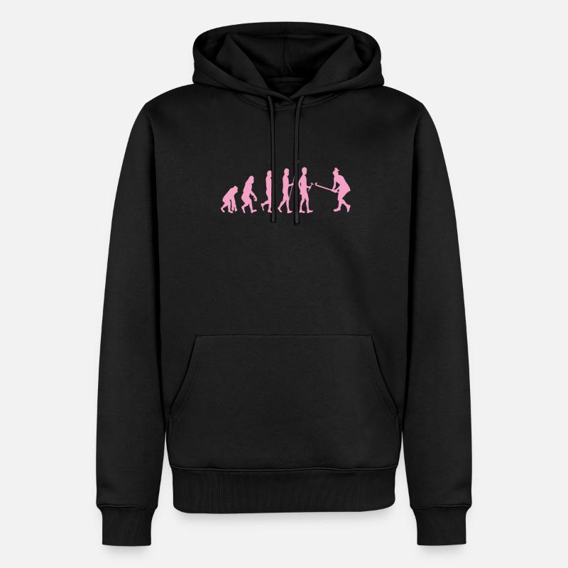 Feldhockey Evolution - Männer Premium Bio Hoodie - Schwarz