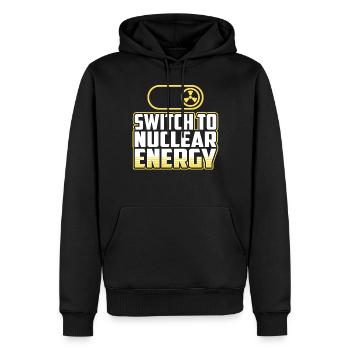 Energiewende Auf Atomkraft Kernkraft Atomenergie - Männer Premium Bio Hoodie - Schwarz - Vorne - Nico (187cm)