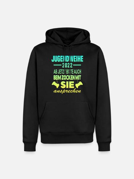 Jugendweihe 2022 Gamer - Männer Premium Bio Hoodie - Schwarz
