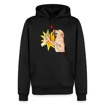 Labrador Retriever labrador hund labbi Geschenk - Männer Premium Bio Hoodie - Schwarz - Vorne - Nico (187cm)