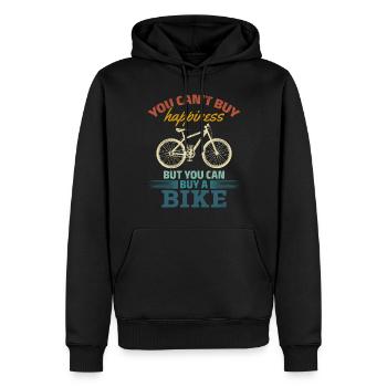 Vélo de montagne Vous ne pouvez pas acheter de la chance, mais - Sweat à capuche Premium bio Homme - noir - Devant - Nico (187cm)