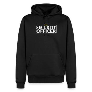 Security Guard Security Security - Men’s Premium Organic Hoodie - black - Front - Nico (187cm)