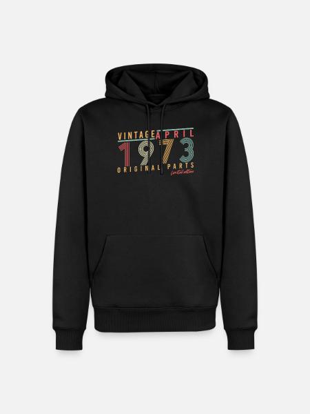 April 1973 Original - Men’s Premium Organic Hoodie - black