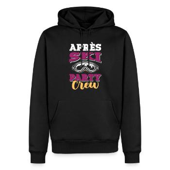 Apres Ski Crew - Männer Premium Bio Hoodie - Schwarz - Vorne - Nico (187cm)