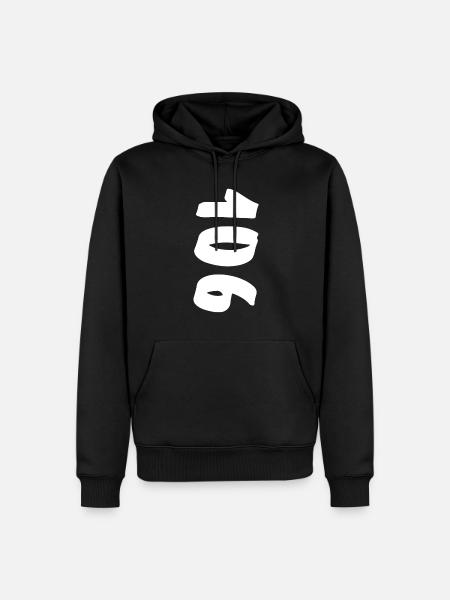 cento e seis, one hundred six, alder - Men’s Premium Organic Hoodie - black