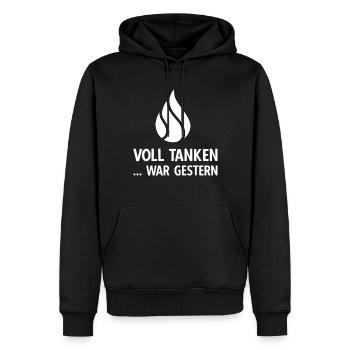 Benzinpreis Autofahrer Gas Preis Benzin - Männer Premium Bio Hoodie - Schwarz - Vorne - Nico (187cm)