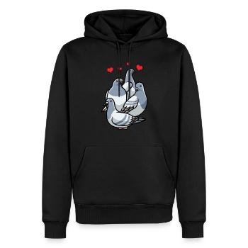 Taube Taubenzucht Taubenzüchter - Männer Premium Bio Hoodie - Schwarz - Vorne - Nico (187cm)