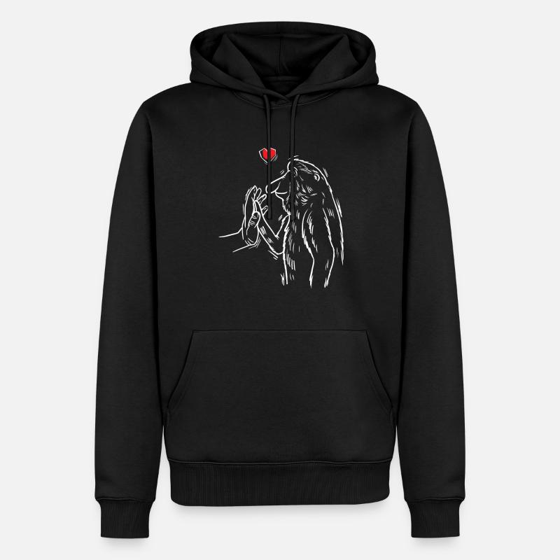 Proboscis Singes Singes - Sweat à capuche Premium bio Homme - noir
