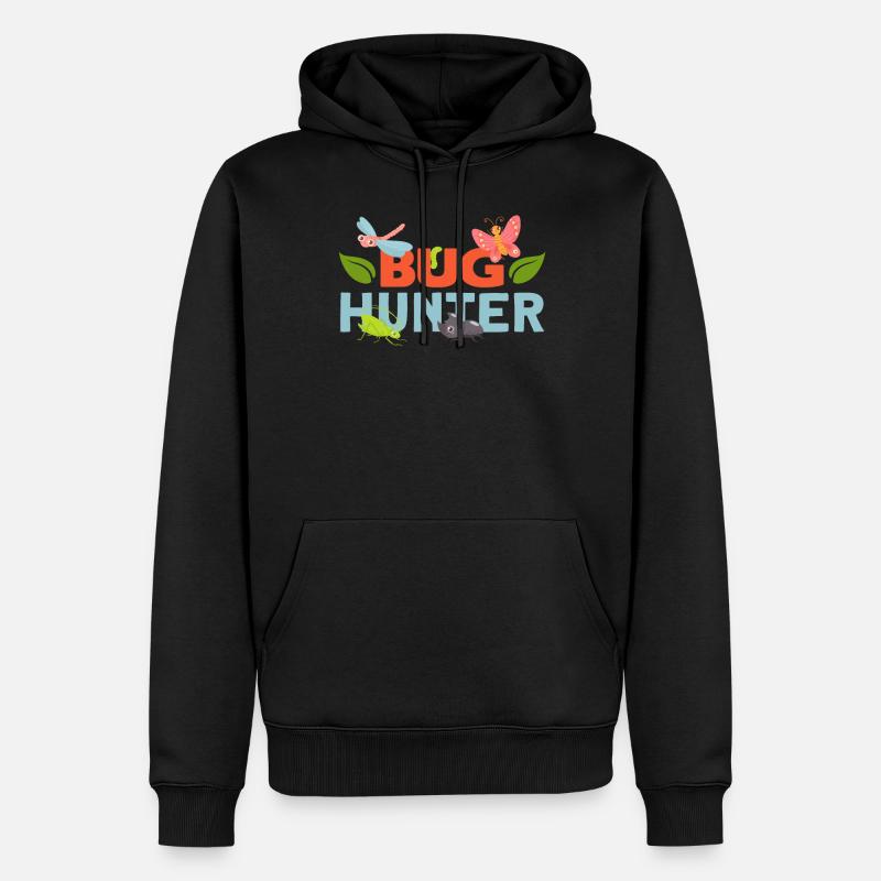 Bug Hunter Collecte Ideabettle - Sweat à capuche Premium bio Homme - noir
