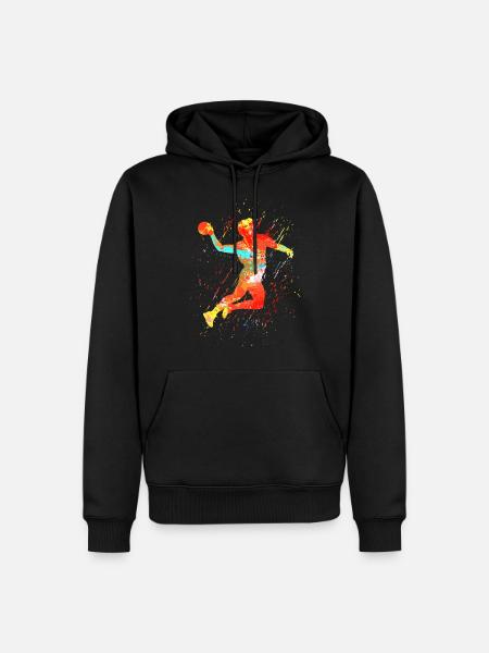 Tenue de joueur de handball Handball Sport Top Handball - Sweat à capuche Premium bio Homme - noir