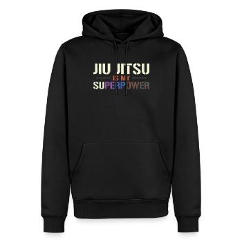 Jiu Jitsu Belt Colors Jiu Jitsu Is - Men’s Premium Organic Hoodie - black - Front - Nico (187cm)