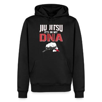 Jiu Jitsu Belt Jiu Jitsu It Is In - Men’s Premium Organic Hoodie - black - Front - Nico (187cm)