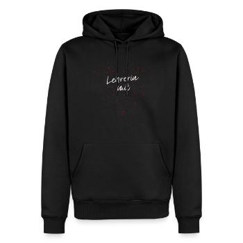 Lehrerin mit Herz Liebilingslehrerin - Männer Premium Bio Hoodie - Schwarz - Vorne - Nico (187cm)