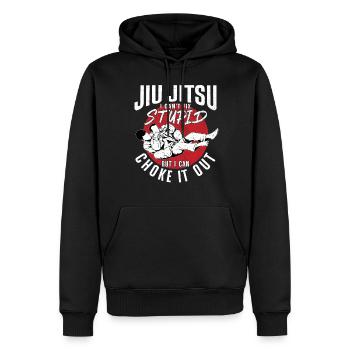 Jiu Jitsu Jiu Jitsu I Can'T Fix - Men’s Premium Organic Hoodie - black - Front - Nico (187cm)