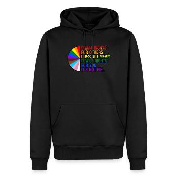Gleiche Rechte Für Andere Gay Lgbtq Pride Month - Männer Premium Bio Hoodie - Schwarz - Vorne - Nico (187cm)