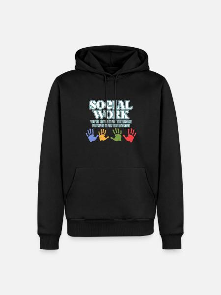 Social Work Definition Proud - Men’s Premium Organic Hoodie - black