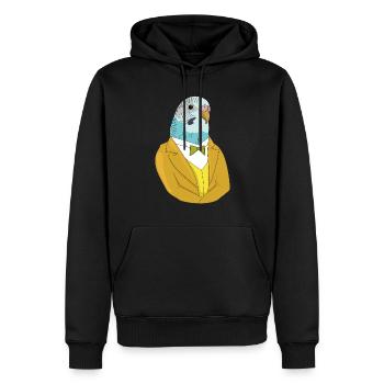 Costume De Perruche Gentleman Canary Design - Sweat à capuche Premium bio Homme - noir - Devant - Nico (187cm)