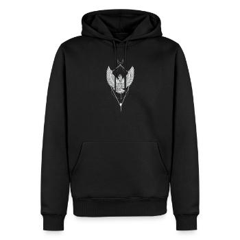 Nofretete I Pharao Echnaton Ägyptischer Gott - Männer Premium Bio Hoodie - Schwarz - Vorne - Nico (187cm)