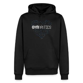 Gymnastique Gymnastique Gymnastique au sol Gymnastique artistique - Sweat à capuche Premium bio Homme - noir - Devant - Nico (187cm)