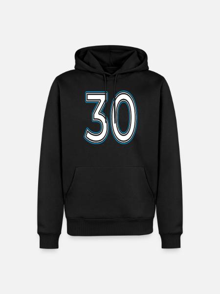 Number number 30 - Men’s Premium Organic Hoodie - black