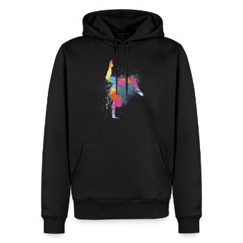 Handstand Gymnastique Gymnaste Gymnastique Cadeaux - Sweat à capuche Premium bio Homme - noir - Devant - Nico (187cm)