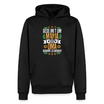 Gesegnet Mama Oma Muttertag Geschenk - Männer Premium Bio Hoodie - Schwarz - Vorne - Nico (187cm)