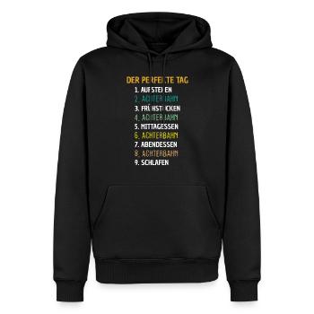 Achterbahn Freizeitpark Geschenk - Männer Premium Bio Hoodie - Schwarz - Vorne - Nico (187cm)