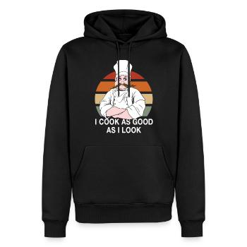Kitchen Most Humor Chef Gift Idea - Men’s Premium Organic Hoodie - black - Front - Nico (187cm)