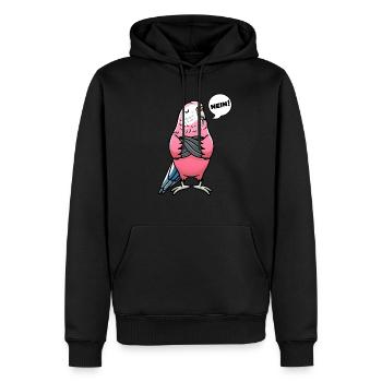 Bourkesittich Rosenbauchsittich Sittich - Männer Premium Bio Hoodie - Schwarz - Vorne - Nico (187cm)