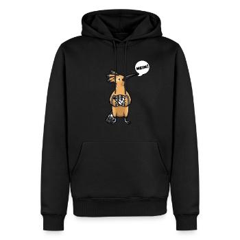 Sturer Wiedehopf Vogel - Männer Premium Bio Hoodie - Schwarz - Vorne - Nico (187cm)