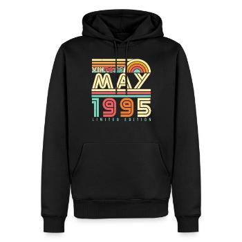 May 1995 Legendary - Men’s Premium Organic Hoodie - black - Front - Nico (187cm)
