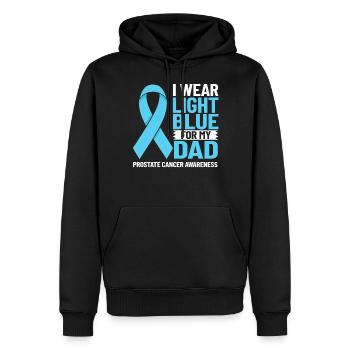 Prostatakrebs Prostata Krebs Chemo - Männer Premium Bio Hoodie - Schwarz - Vorne - Nico (187cm)