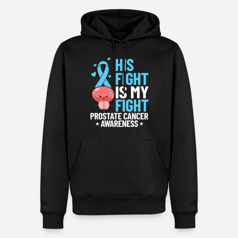 Prostatakrebs Prostata Krebs Chemo - Männer Premium Bio Hoodie - Schwarz