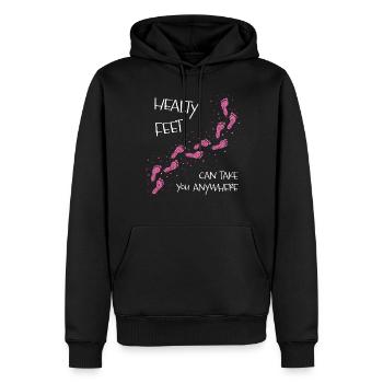 Foot Care Podiatry Podiatry - Men’s Premium Organic Hoodie - black - Front - Nico (187cm)