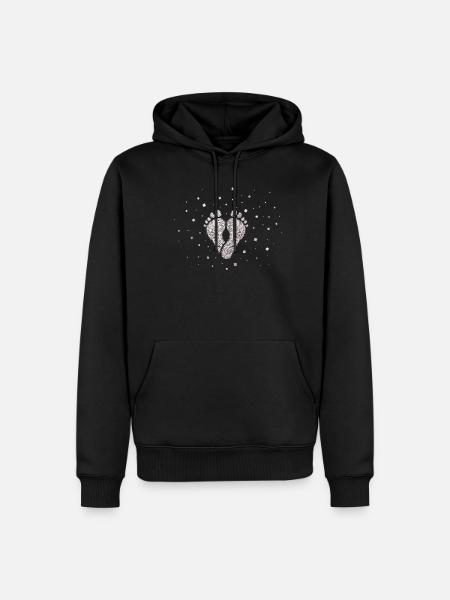 Fusspflege Fuss Füsse Fusspflegerin - Herre Premium økologisk hoodie - sort