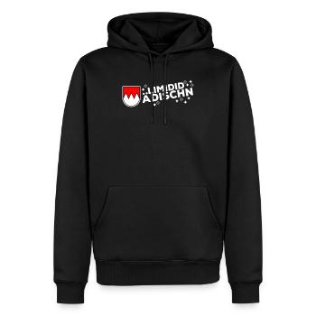 Franken Fränkisch Frankenland Limidid Ädischn - Männer Premium Bio Hoodie - Schwarz - Vorne - Nico (187cm)