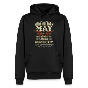 Legends Were Born In May 1971 Birthday - Männer Premium Bio Hoodie - Schwarz - Vorne - Nico (187cm)