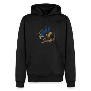 Sweden Schweden - Männer Premium Bio Hoodie - Schwarz - Vorne - Nico (187cm)