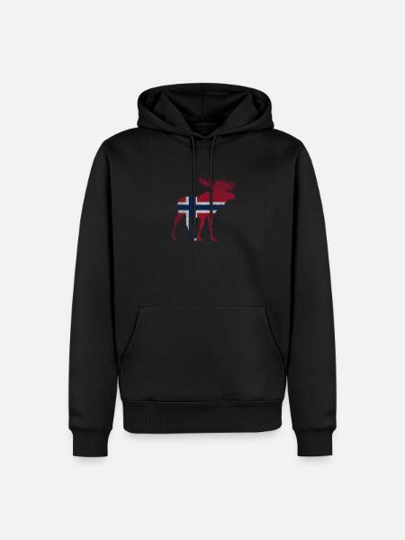 Norway Norway Moose - Men’s Premium Organic Hoodie - black