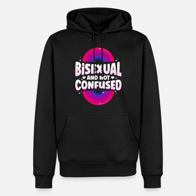 Bisexual Bi Pride Flag Bisexual - Männer Premium Bio Hoodie - Schwarz