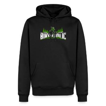 Enduro VTT VTT Équitation - Sweat à capuche Premium bio Homme - noir - Devant - Nico (187cm)