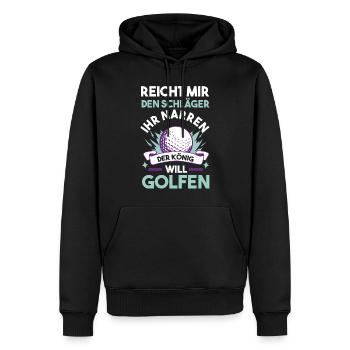 Golf Golfer - Männer Premium Bio Hoodie - Schwarz - Vorne - Nico (187cm)
